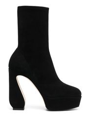 Si Rossi sculpted-heel platform ankle boots - Nero