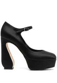 Si Rossi sculpted-heel Mary Jane pumps - Nero