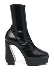 Si Rossi 125mm platform ankle boots - Nero