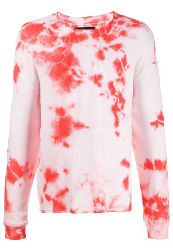 long sleeve tie-dye sweatshirt