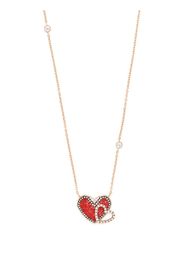SICIS JEWELS heart cut diamond pendant necklace - Rosa