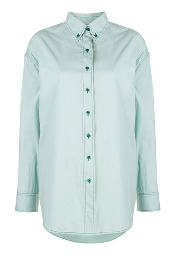 Kiki top-stitched oversized shirt