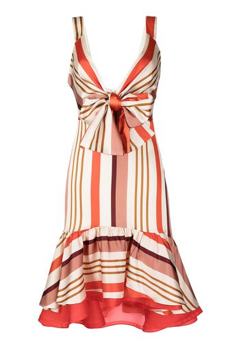Silvia Tcherassi Arbore striped midi dress - Arancione