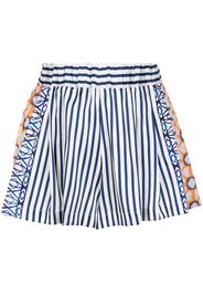 Silvia Tcherassi Shorts Eden a righe - Multicolore