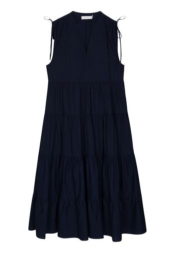 Simkhai Standard Atlanta tiered cotton midi dress - MIDNIGHT