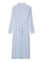 Simkhai Standard stripe-pattern belted shirt dress - Blu