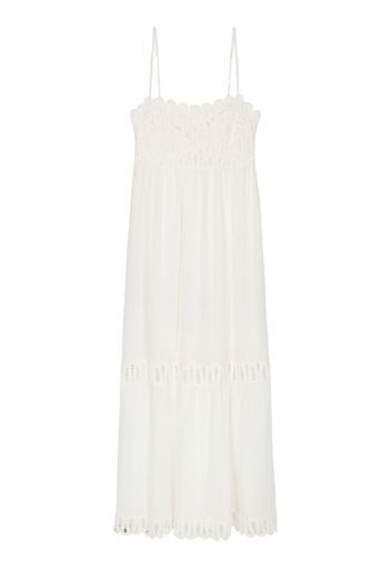 Simkhai sleeveless lace-embellished dress - Bianco