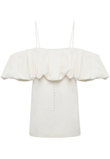 Simkhai Puff sleeveless minidress - Bianco