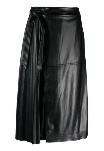 Simkhai pleat-detail high-waist skirt - Nero