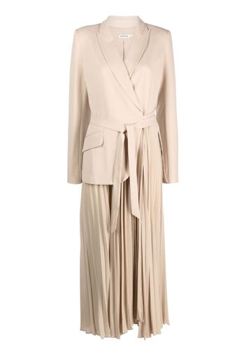 Simkhai Ambretta blazer-style midi dress - Toni neutri