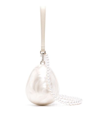 Simone Rocha Borsa a tracolla mini Egg - Bianco