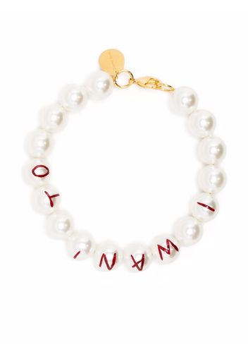 Simone Rocha pearl-embellished chain bracelet - Toni neutri