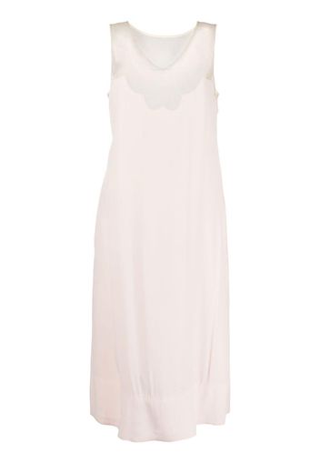 Simone Rocha sheer-panel midi dress - Rosa