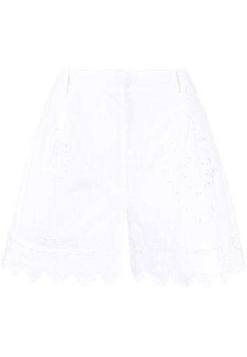 Simone Rocha broderie-anglaise cotton shorts - Bianco