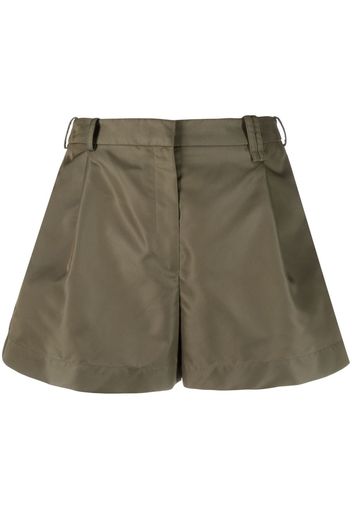 Simone Rocha side-zip satin shorts - Verde