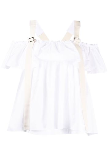 Simone Rocha Blusa con ruches - Bianco