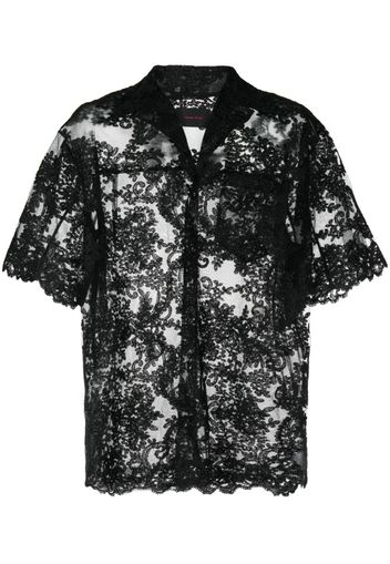 Simone Rocha Camicia a maniche corte - Nero