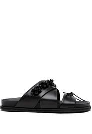 Simone Rocha Slippers con decorazione - Nero