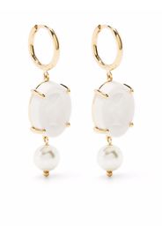 Simone Rocha porcelain drop earrings - Bianco