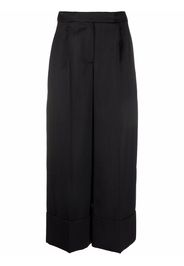 Simone Rocha cropped wide-leg trousers - Grigio