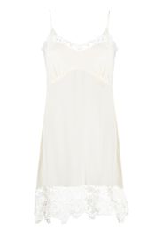 Simone Rocha lace-trimmed slip dress - Toni neutri