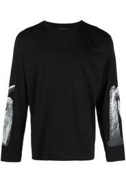 Simone Rocha graphic-print long-sleeve T-shirt - Nero