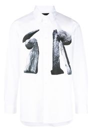 Simone Rocha Easy graphic-print shirt - Bianco