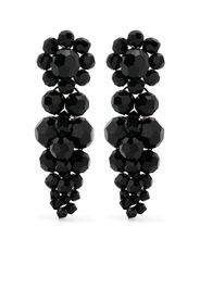 Simone Rocha Orecchini pendenti Mini Cluster con cristalli - Nero