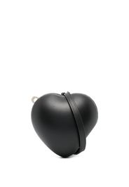 Simone Rocha micro Heart leather clutch - Nero