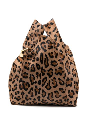 Simonetta Ravizza Borsa tote Furrissima leopardata - Marrone