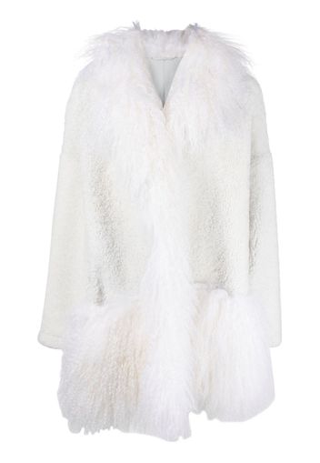 Simonetta Ravizza Cappotto in shearling Santiago - Bianco