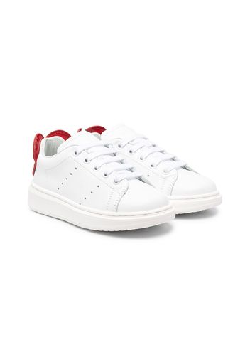 Simonetta low-top leather sneakers - Bianco