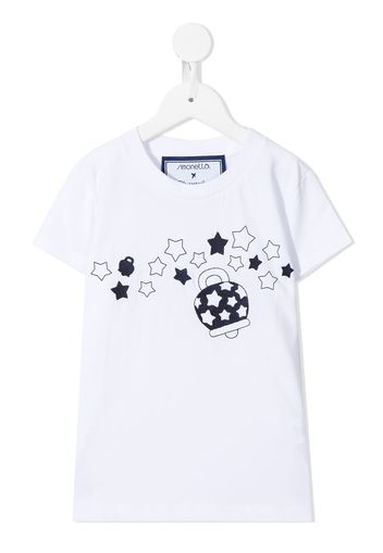 Simonetta graphic-print cotton T-shirt - Bianco