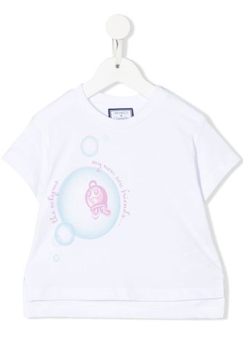 Simonetta graphic-print T-shirt - Bianco