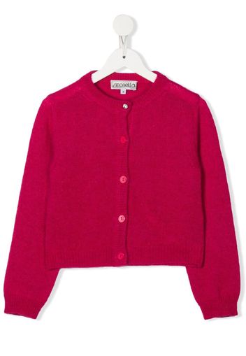 Simonetta fine-knit cardigan - Rosa