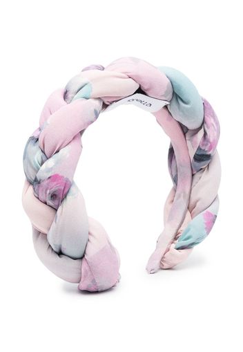 Simonetta tie-dye pleated hairband - Rosa