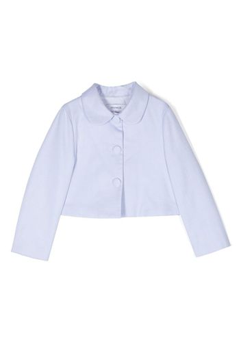 Simonetta cropped Peter Pan-collar jacket - Blu