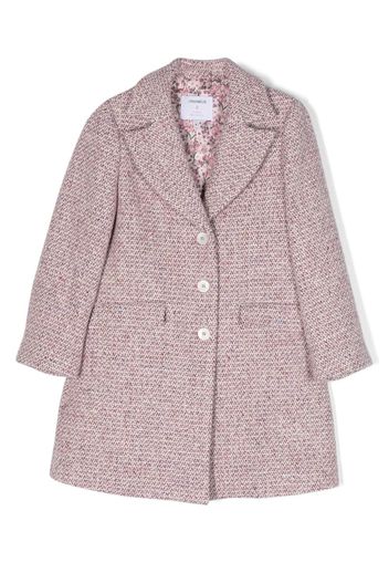 Simonetta bouclé single-breasted coat - Rosa