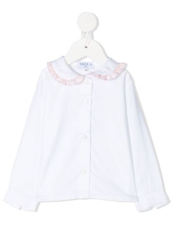 ruffle collared top