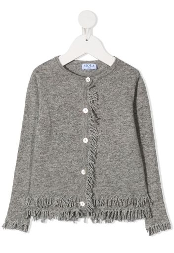 fringed-edge cardigan