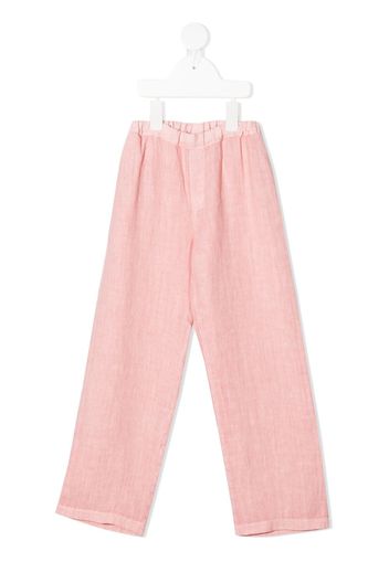 Siola elasticated linen trousers - Rosa