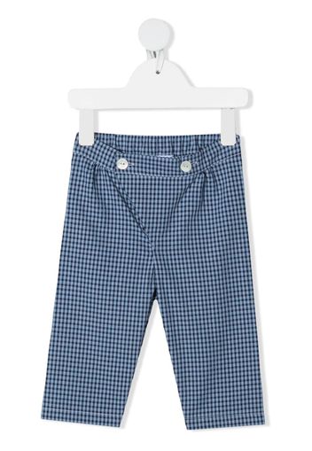 Siola gingham-check print trousers - Blu