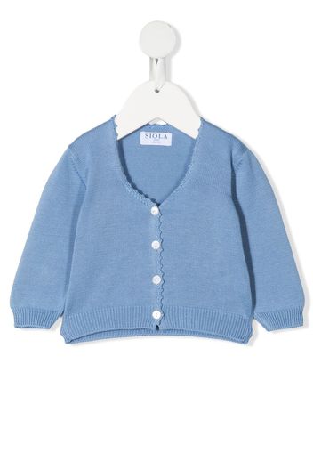 Siola knitted-cotton cardigan - Blu