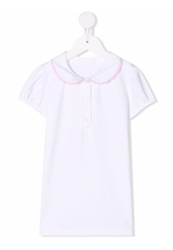 Siola contrast-trim cotton blouse - Bianco