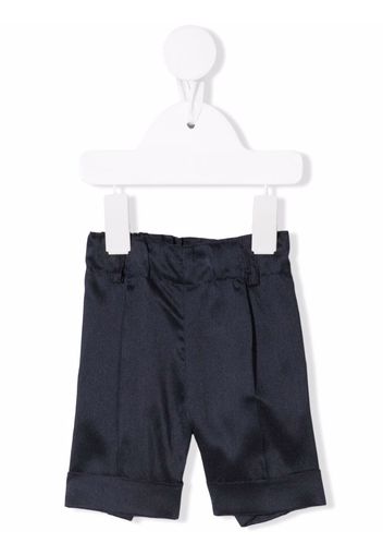 Siola turn-up cuff detail shorts - Blu