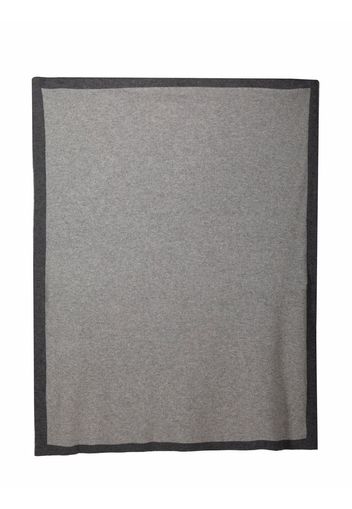 Siola two-tone cashmere blanket - Grigio