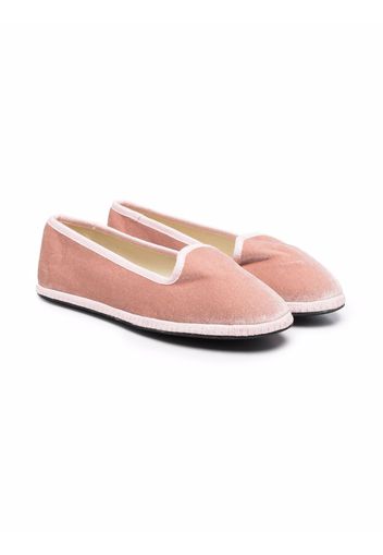 Siola slip-on velvet loafers - Rosa