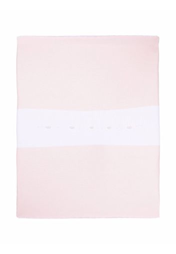 Siola two-tone knitted blanket - Rosa