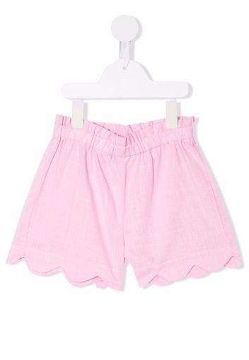 Siola scalloped cotton shorts - Rosa