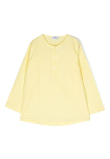 Siola button fly long-sleeve top - Giallo